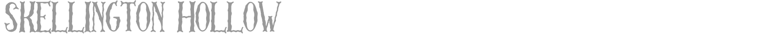 Skellington Hollow font preview